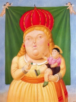 コロンビアの聖母フェルナンド・ボテロ Oil Paintings